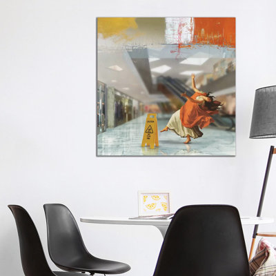 Wet Floor by José Luis Guerrero - Wrapped Canvas Print