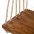 Patio Wooden Swing Chair, Hanging Porch Swing Bench With Cushion And Pillows, 10.8Ft Hemp Ropes For Garden, Backyard, Lawn, Natural-431893134-431893133