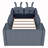 Twin Size Upholstered Platform Bed-401529666