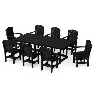 Ensemble de salle à manger rectangulaire avec accoudoirs 9 pièces Heritage