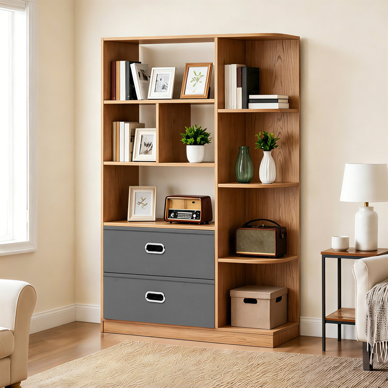 115cm H x 80cm W Cube Bookcase, Beige