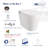 Piedmont Elongated Smart Toilet with Bidet Function, Heated Seat, Touchless Flush, Pre-Wetting, Soft-Closing, Night Light (Remote Included)