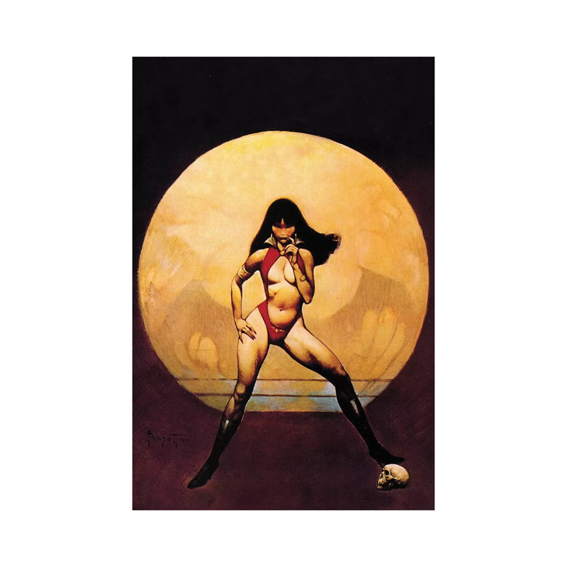 «Vampirella» par Frank Frazetta, impression sur toile tendue, H 26 po x l 18 po x 1,5 po