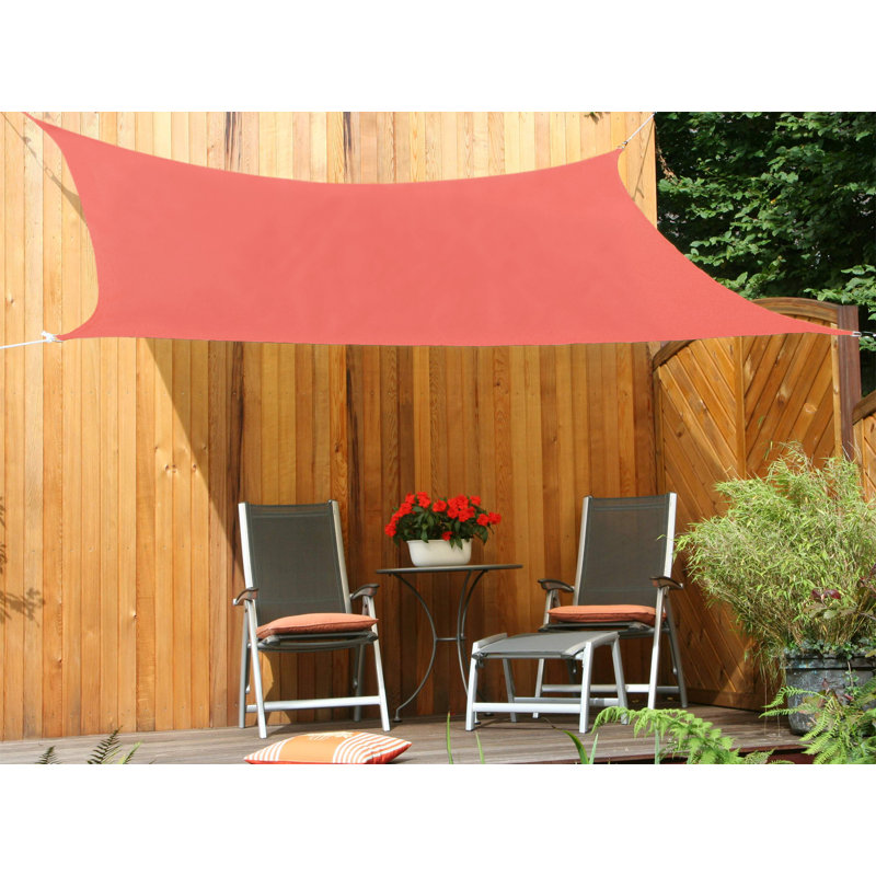 Nobleboro 3m x 2.5m Rectangular Shade Sail, Orange