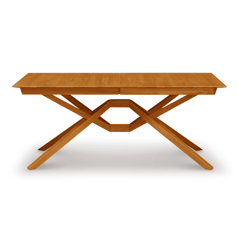 Exeter 48" Fixed Solid Wood Dining Table, 72" L x 48" W, Autumn Cherry