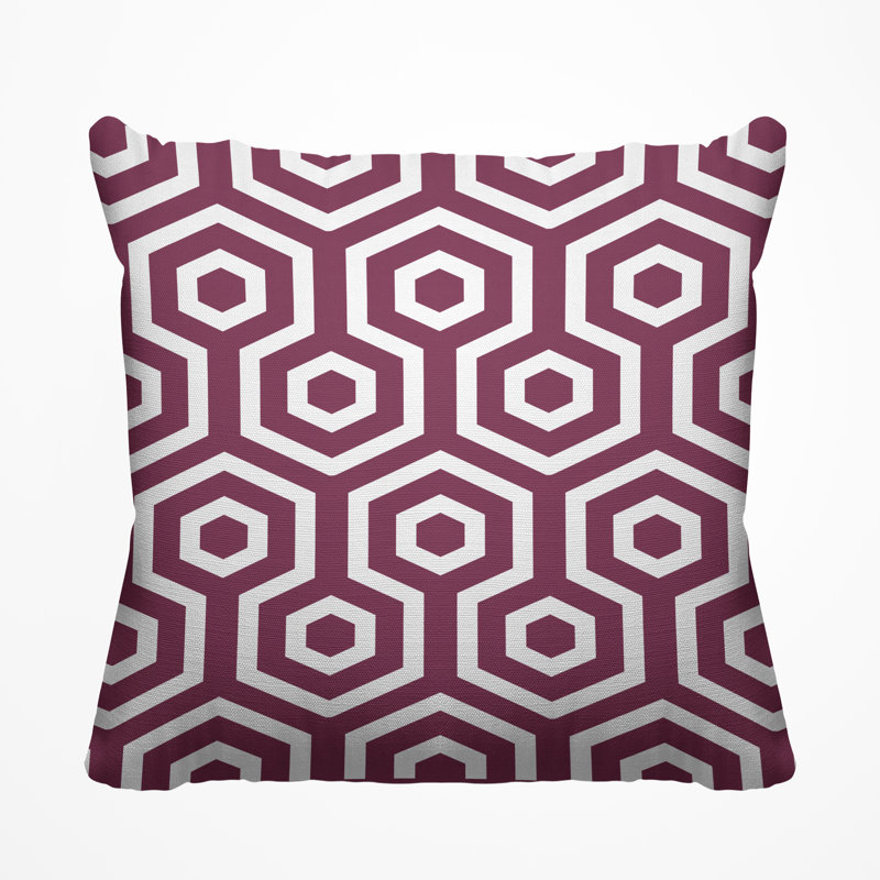 Housse et insert de coussin décoratif extérieur Hilton, 19 po x l 19 po, Prune
