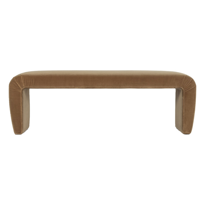 Upholstered Bench, Brown