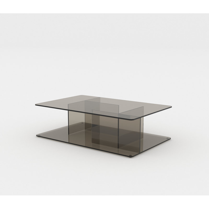 Lucent Glass Coffee Table, Bronze