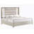 Star White King Bed With Led