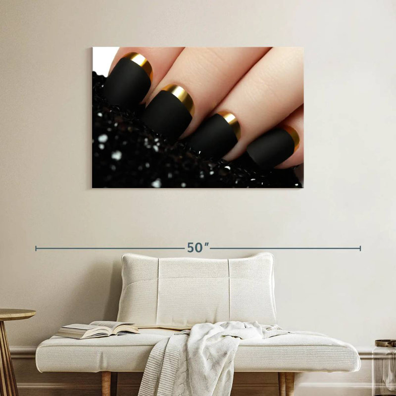Shuttleworth Matte Black Nails, 26" H x 39" W