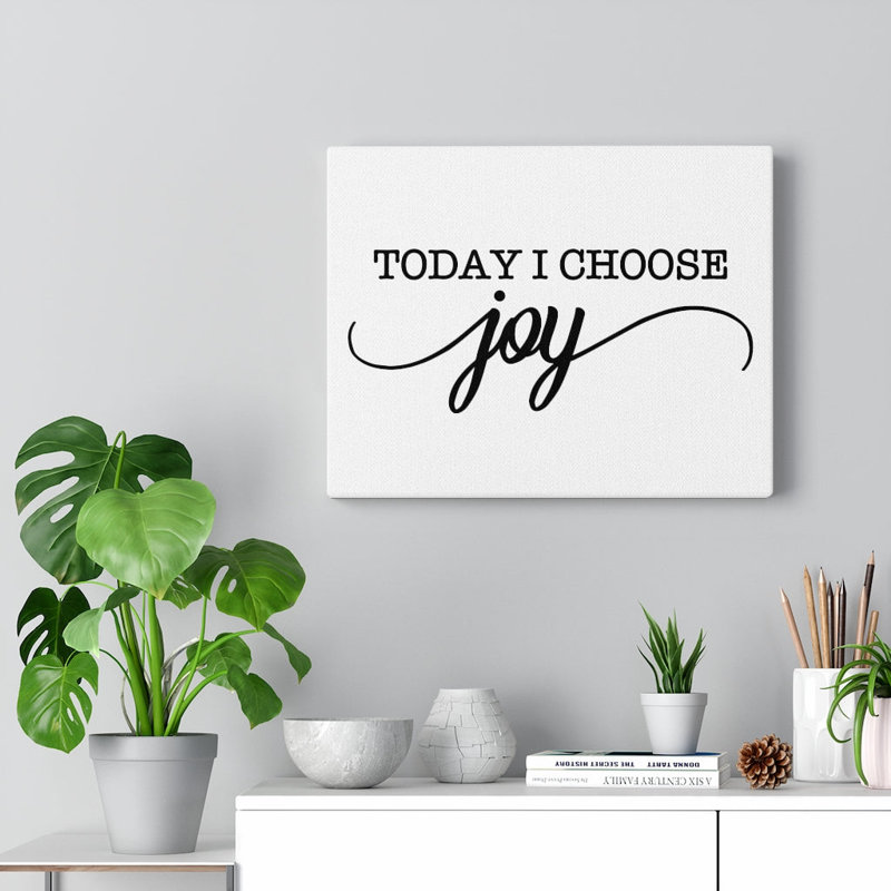 Inspirational Quote Canvas Art in Beige and White, 18" x 24"