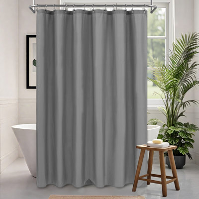 Doublure de rideau de douche simple en tissu imperméable avec aimants Kidd