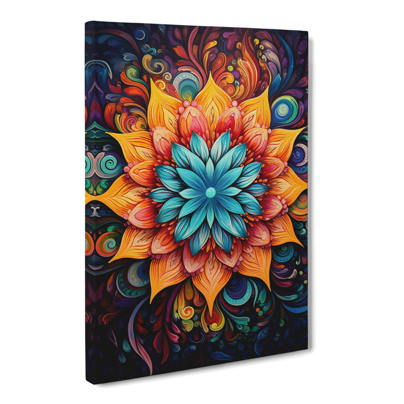 Mandala Expressionism Art - Wrapped Canvas, 50cm H x 35cm W x 3cm D