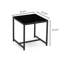 Table de chevet en verre, table d'appoint, petite table basse, table de bout avec pieds en métal-1648618250