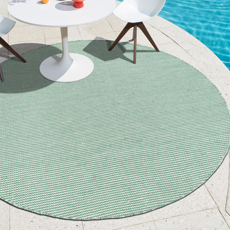 Tapis d'extérieur Jill Zarin Palm Spring, Rond 3 pi 3 po