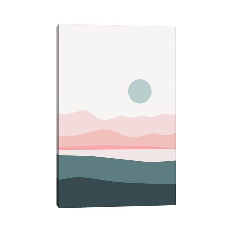 Abstract Landscape III - Print on Canvas, 20.32 cm H x 30.48 cm W, Wrapped Canvas