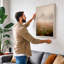 Misty Wetland Emergence Scandinavian - Wrapped Canvas-1556493782-1556493769