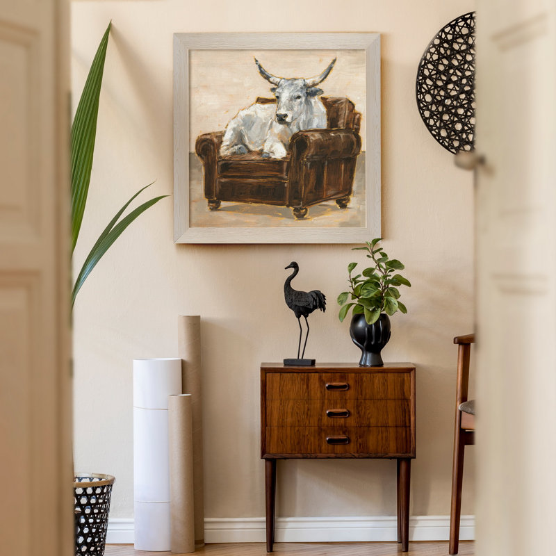 Reproduction d’art sur toile encadrée « Sand Stitch IV », H 35,5 po x l 35,5 po x P 1,5 po, Cadre blanc