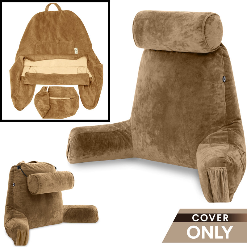 Housse de coussin d'extérieur, Brun clair