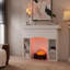 Chauffe-bûches électrique Puraflame Thea, foyer encastré 16 po avec lit de braise réaliste, thermostat, 750 / 1500W