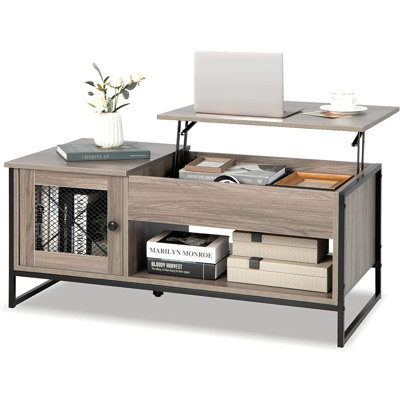 Zale Lift Top Sled Coffee Table with Storage