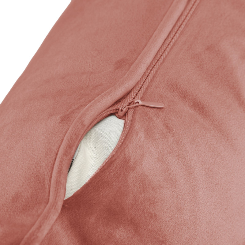 Velvet Reversible Throw Pillow, Blush, 24" x 24"