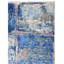 Tapis bleu / blanc de haute qualité