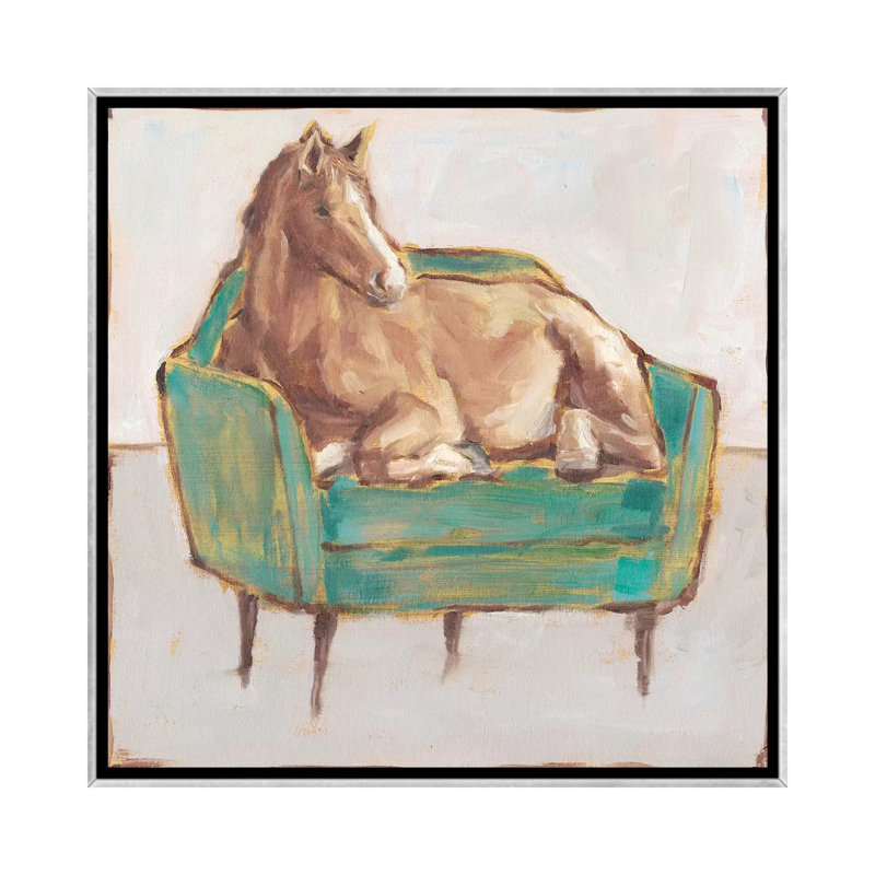 Créature confort II par Ethan Harper - reproduction d'art, Pas de tapis, H 26 po x l 26 po x P 1,5 po