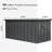 100 Gallon Outdoor Patio Cabinet - Dark Gray, Waterproof, Lockable For Cushions, Pillows, Garden Tools With Structure Material Large Deck Storage Cart Gallon, Gray Tools, Stable Feature Quality