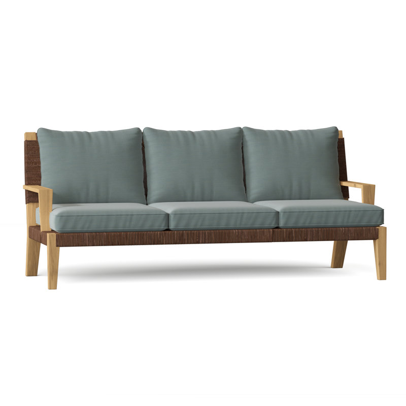 Hadley Outdoor 3 - Seat Patio Sofa, Hadley Hemp, Cloud
