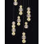 9 - Light Gold LED Cluster Pendant
