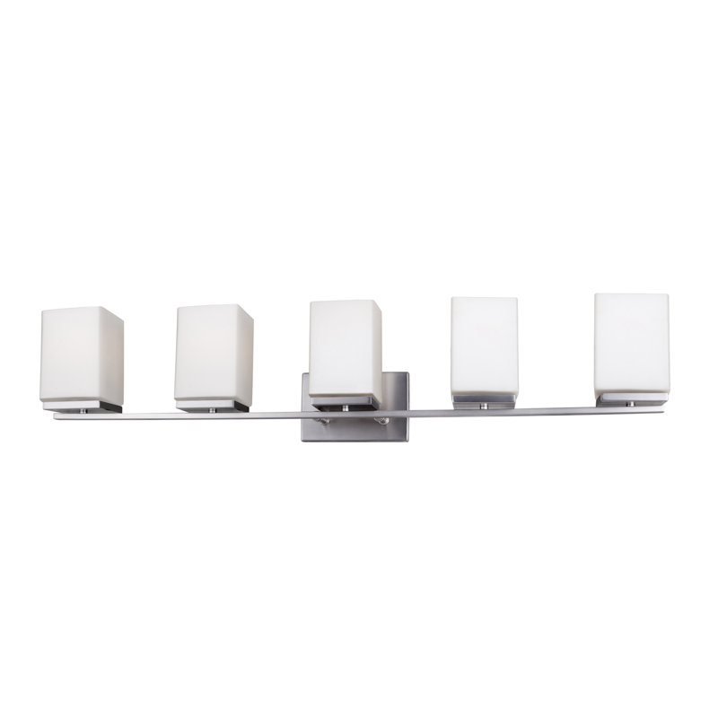 Linch 5 - Light Dimmable Vanity Light, Brushed Nickel