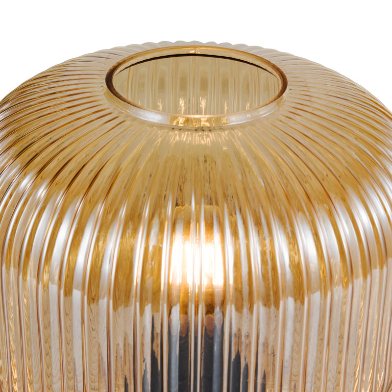 Glass Table Lamp Lamp, Amber