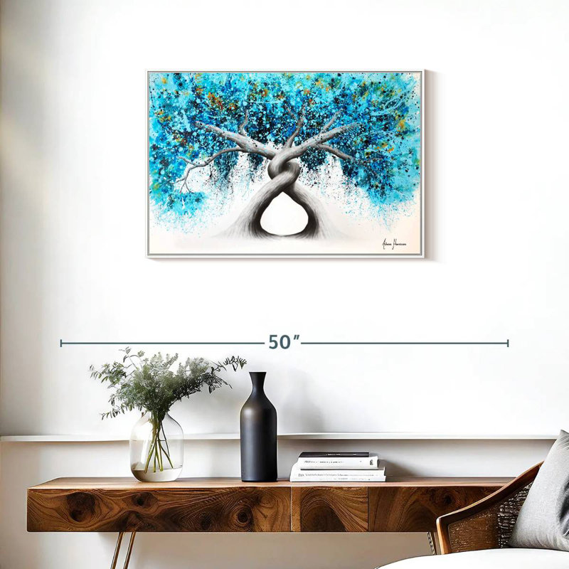 Torsion des arbres récifaux, Cadre flottant blanc, 31 po x 21 po