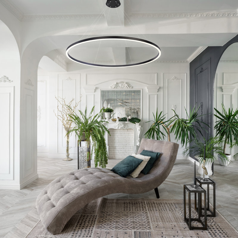 Spunto Dimmable LED Round / Oval Chandelier