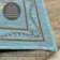 Flomi Florence Machine Woven Turquoise Rug