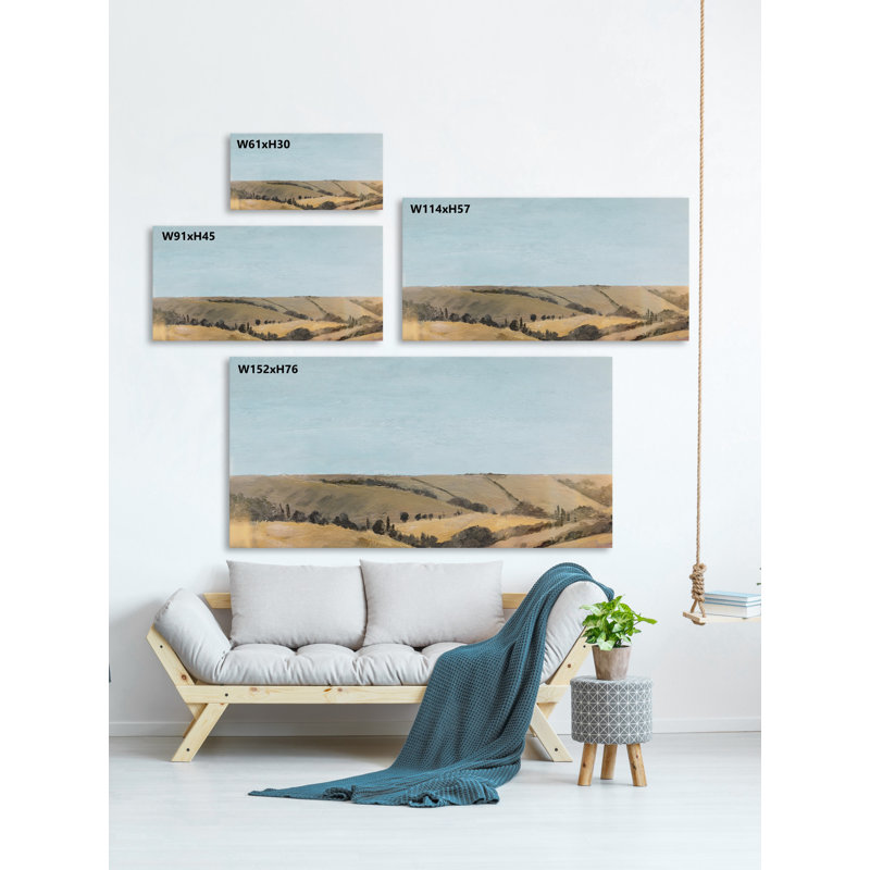 Mountains Whisper by Parvez Taj - Wrapped Canvas Painting, 30cm H x 61cm W x 3.81cm D