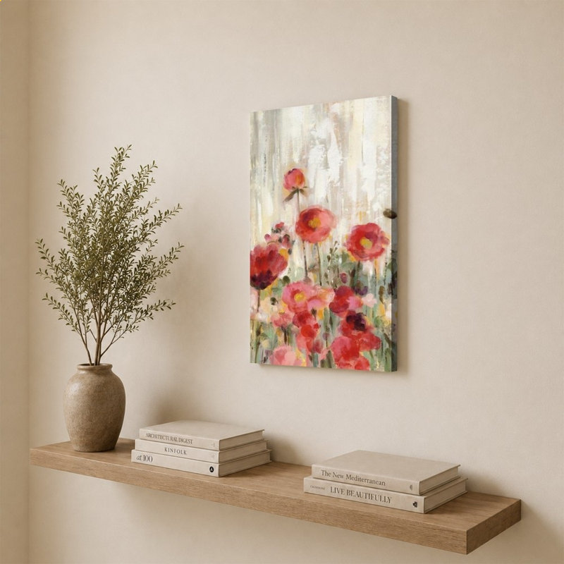 Sprinkled Flowers par Silvia Vassileva - impression sur toile, 30" H x 20" W, Does Not Apply