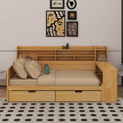 Twin Size Daybed With Shelves