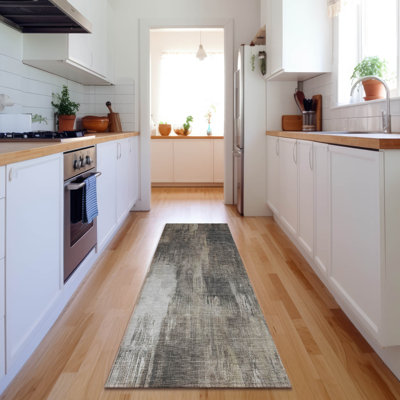 Premium Machine Washable Cerrito AMF567 Taupe Rug