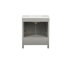Meuble-lavabo autoportant avec lavabo rectangulaire, armoire de rangement avec porte à fermeture en douceur-848798639