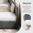 Upholstered Daybed With Backrest, Reversible Armrests, And Storage Drawers-1349014256-1350107099