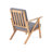 4Pc Outdoor Seating Compilation With Wood And Waterproof Fabric - Comprises , 2 Club Chairs, Coffee Table, Weather For Backyard Chat Fabric, Includes Entertaining