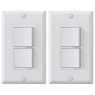 15 Tamper Resistant Single Pole Rocker Light Switch