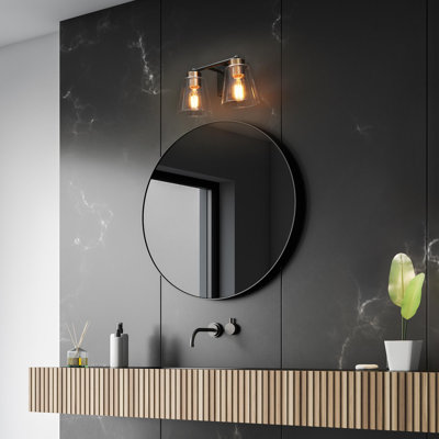 Quiros 2 - Light Dimmable Bathroom Vanity Light Black