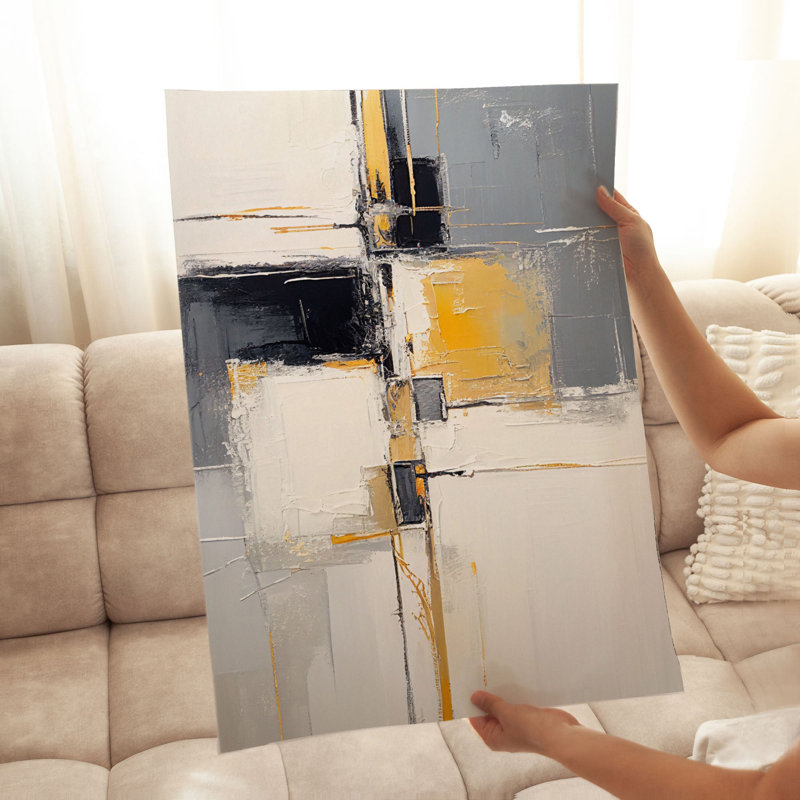 «Abstract Brushstroke Elegance II», reproduction d'art moderne sans cadre, H 14 po x l 11 po