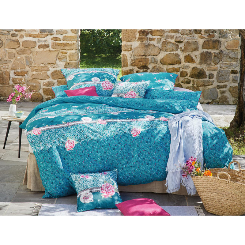 Cotton 81 TC Reversible Duvet Cover Set, Single - 1 Pillowcase (80 x 80 cm), Pink