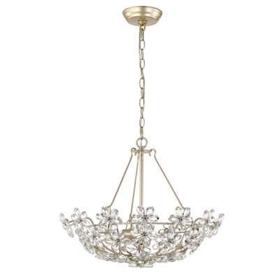Lustre en cristal 3 lumières Rosa Glam