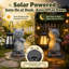 Statue de chat solaire avec lanterne, figurine en résine