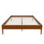 Base de lit plateforme en bois de bambou sec de 15 pouces de hauteur-437137404-437137405